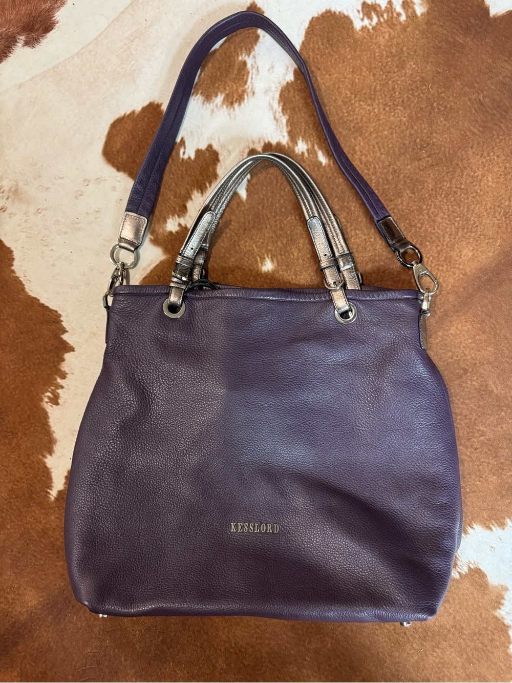 Leather Slouchy Hobo Bag-Kesslord Paris